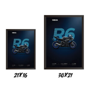 قاب عکس Yamaha R6 (طرح g1)